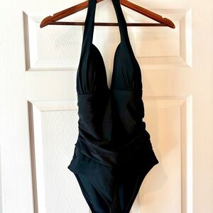 Cupshe Black Tummy Control Swimsuit NWT